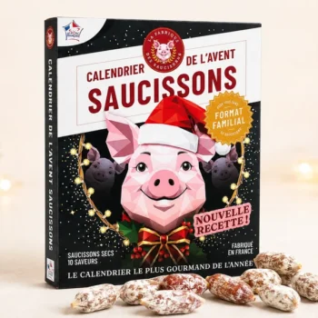 Calendrier avent 60 mini-saucissons Ici Présent La Fabrique du saucisson